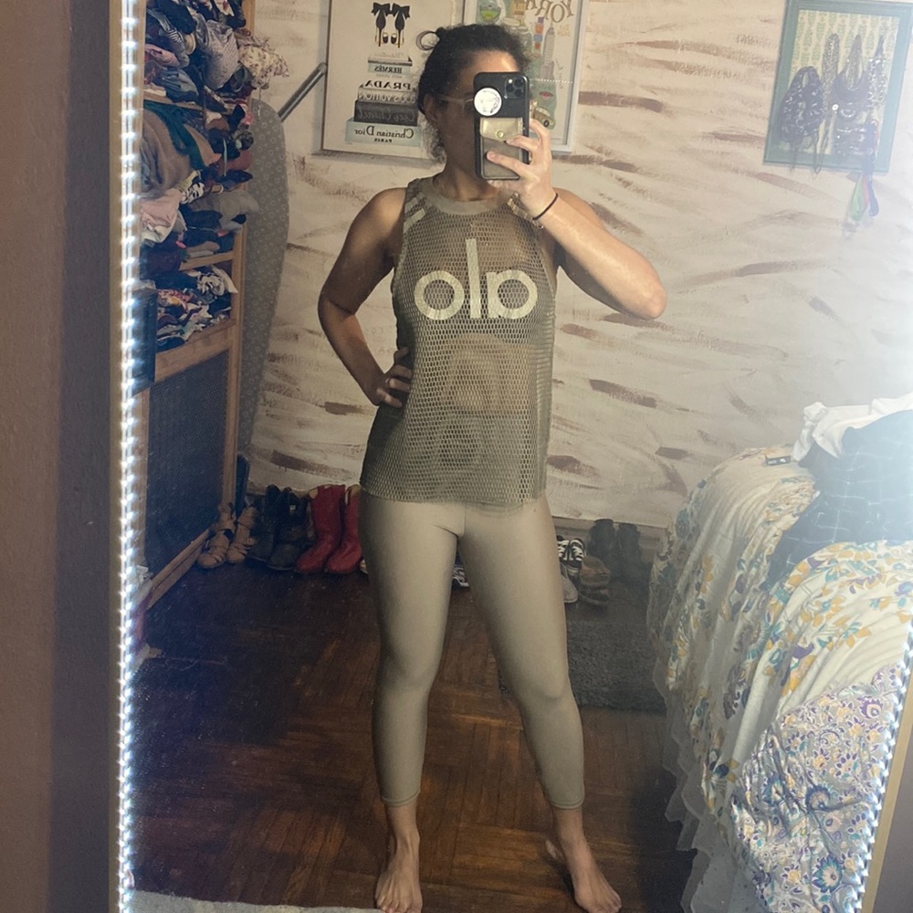 Alo Yoga Jersey Tank & Leggings Set